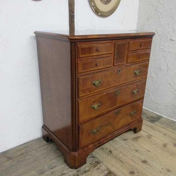 イギリス アンティーク 家具 キャビネット 飾り棚 収納 キャスター 6622c