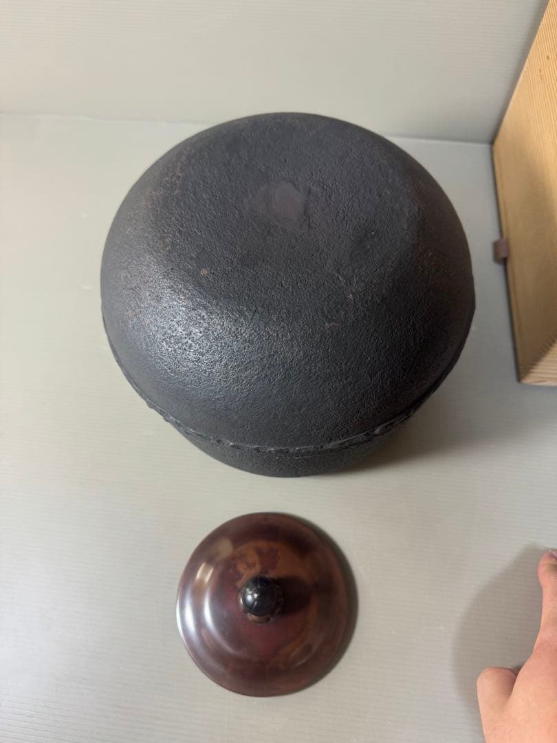2444 茶釜 万代屋釜　茶道具　炉用　茶室　茶席　金属工芸