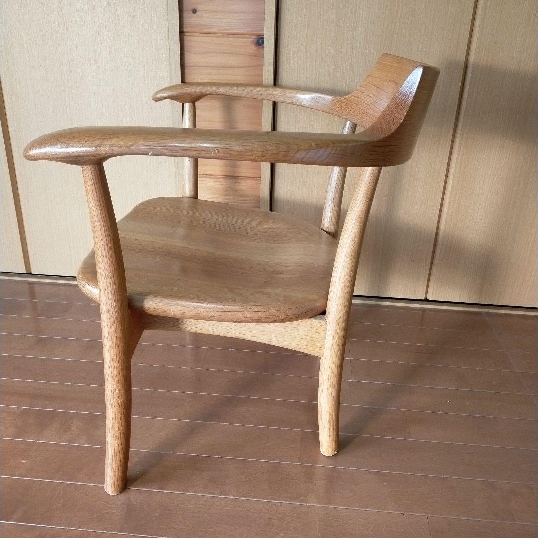 訳あり品　飛騨産業　キツツキ　クレセント　アームチェア