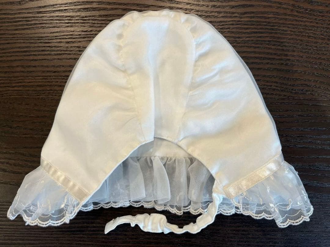 【くまちゃん】ファミリア セレモニー用ベビードレス 帽子セット