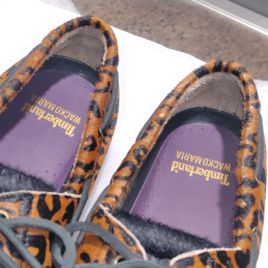【稀少・極美品】ワコマリア×ティンバーランド ボートシューズ レオパード ハラコ