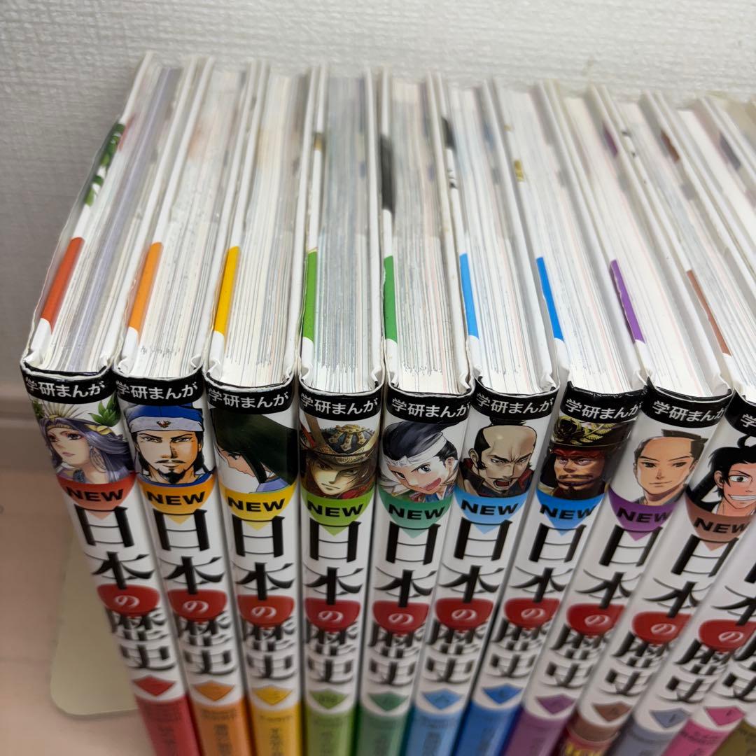 mr352学研まんがNEW日本の歴史+人物事典・世界の歴史　全巻セット
