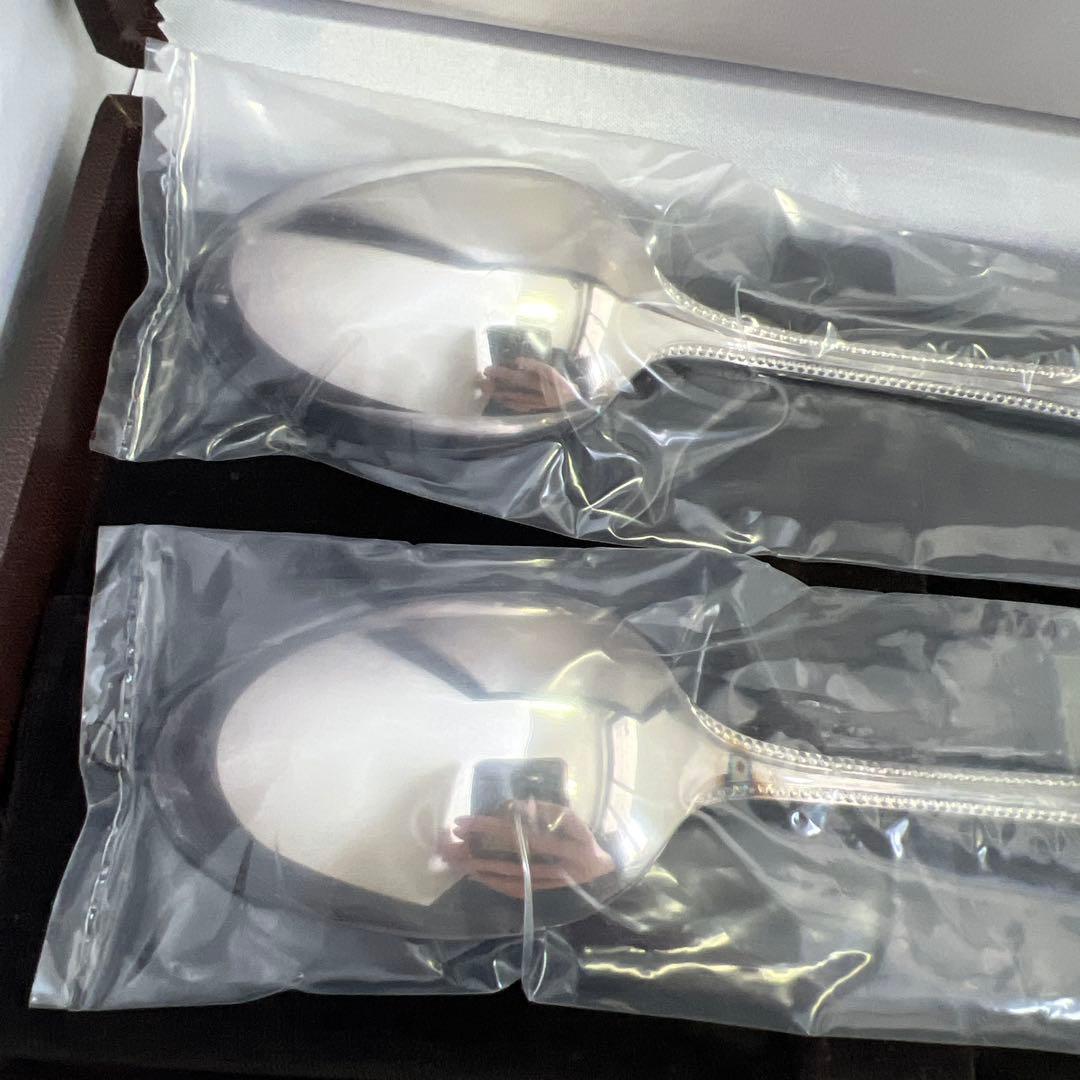 Christofle スプーンセット 2本入り　未開封1開封使用済1