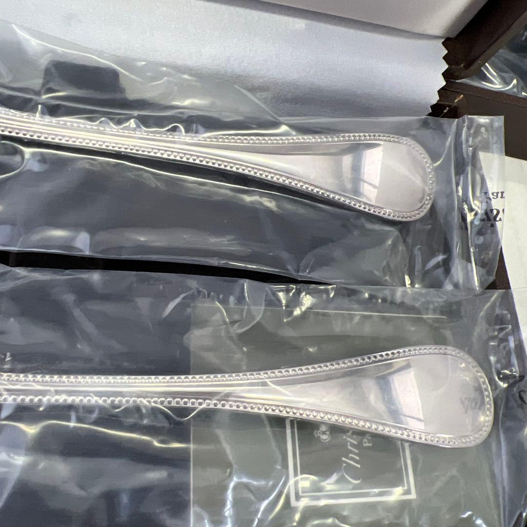 Christofle スプーンセット 2本入り　未開封1開封使用済1