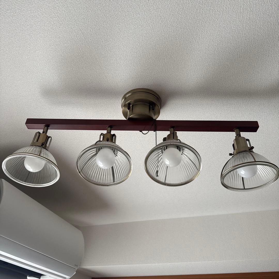 モダン 4灯 シーリングライト ブロンズ