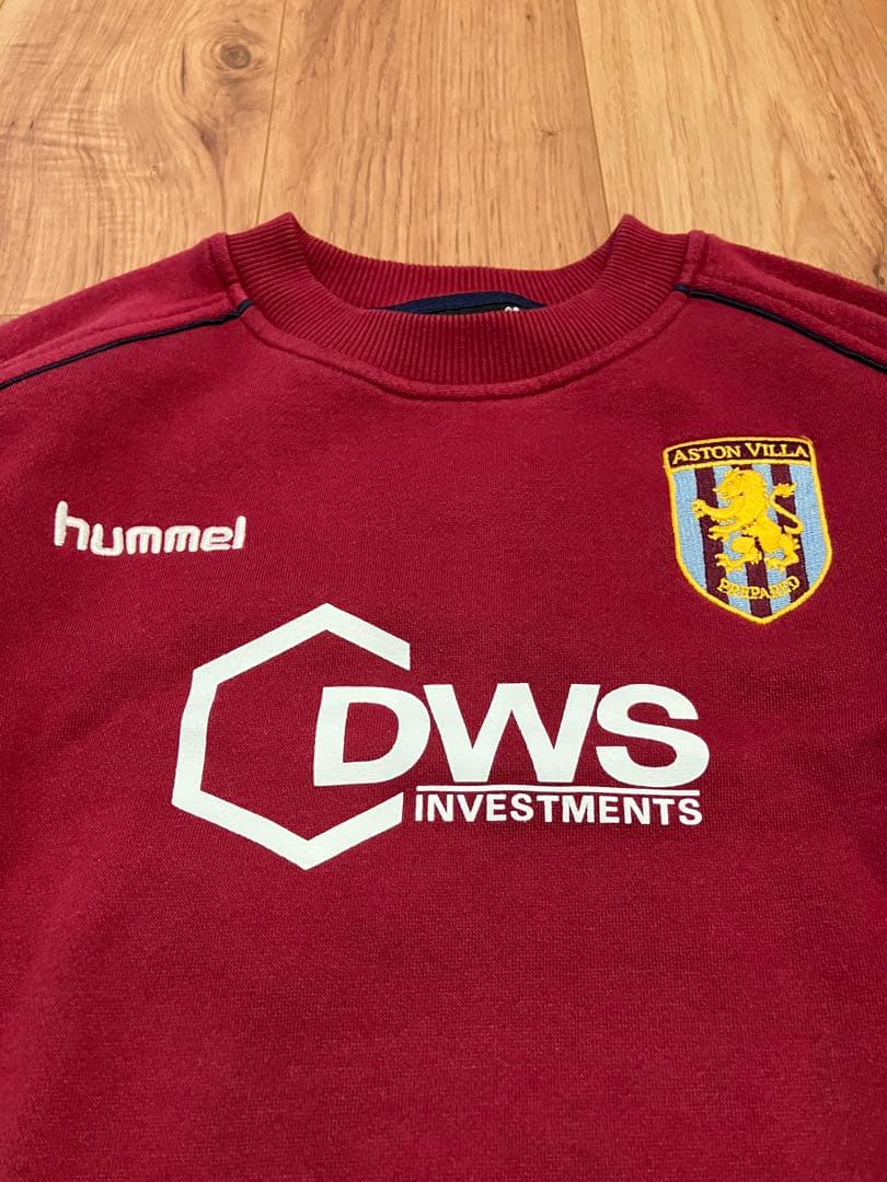 アストンビラ　hummel スウェット 古着 プレミアLB S