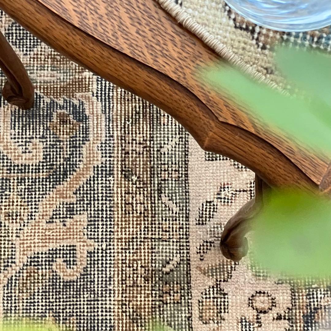 額縁メダリオン✳︎130×215コーラルピンク　ブルー　トルコヴィンテージラグ