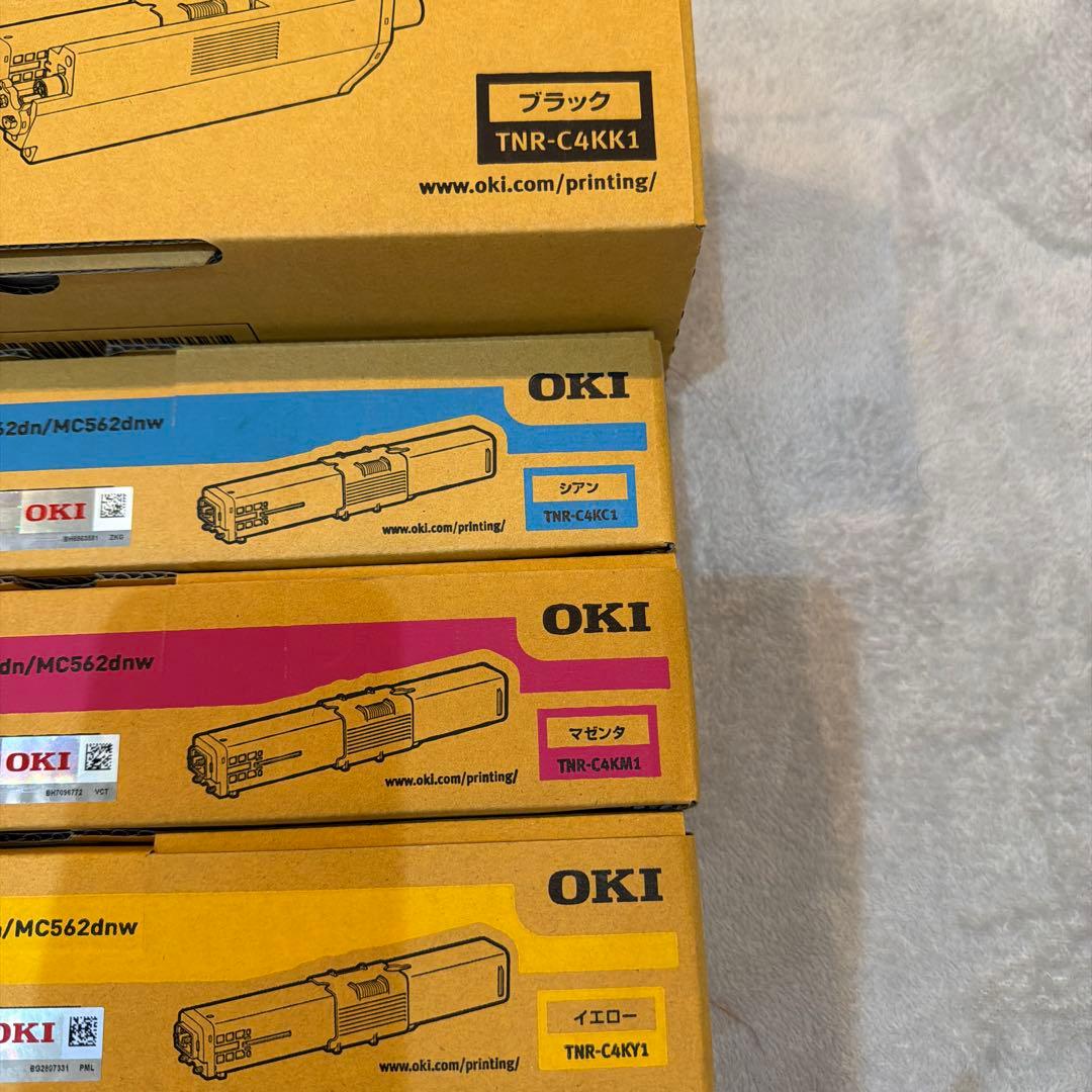 OKI 新品純正トナー　TNR-C4KK1/C1/M1/Y1 4色セット
