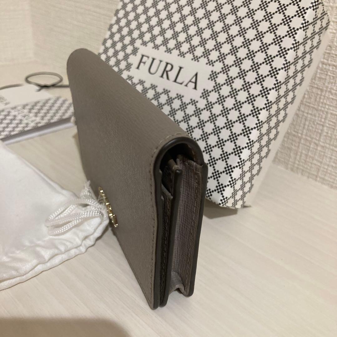 【新品タグ付】FURLA グレー ジュ カードケース