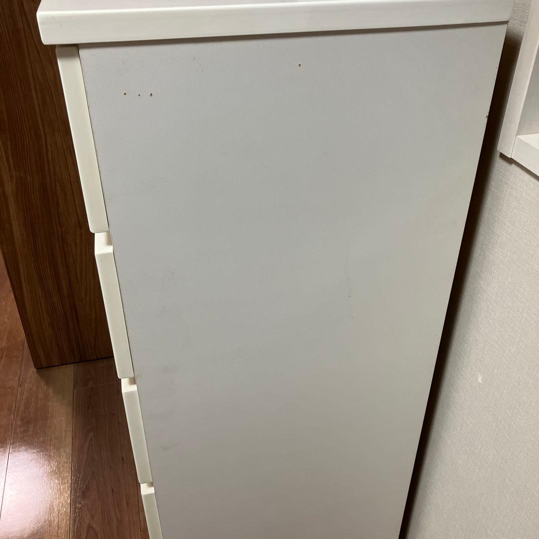 ニトリ　チェスト　5段　タンス　ハイチェスト　引き出し　白　ホワイト