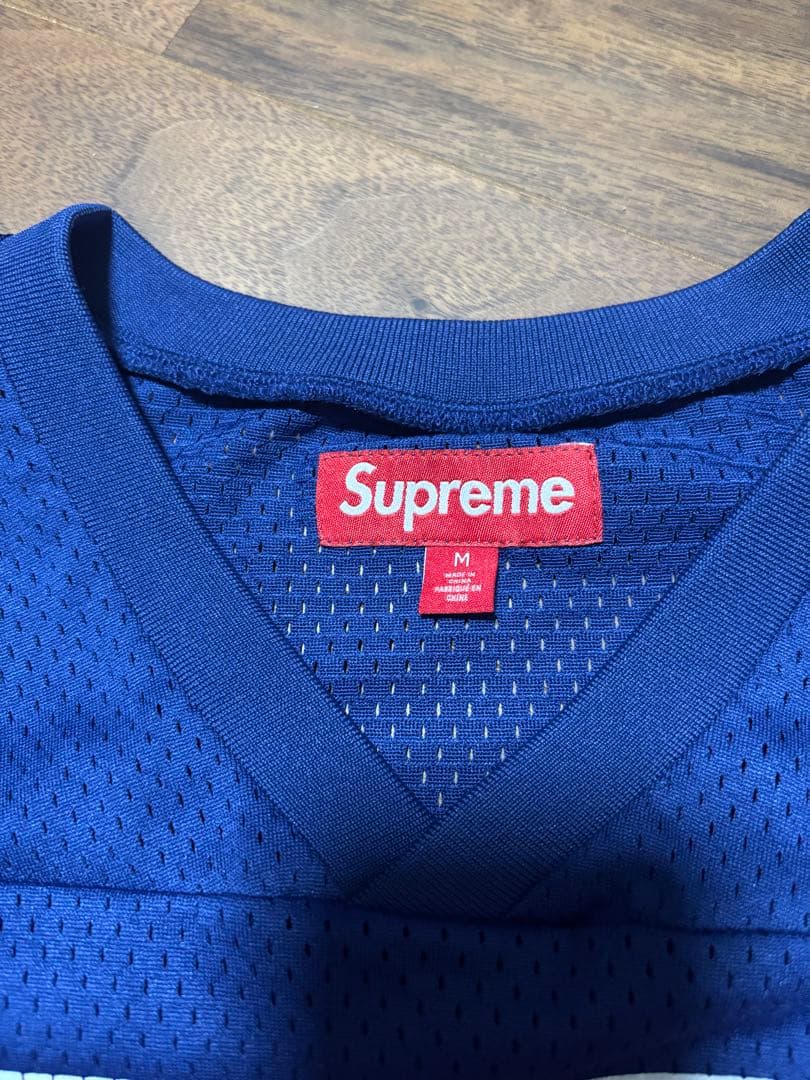 Supreme メッシュシャツ 52 M ネイビー