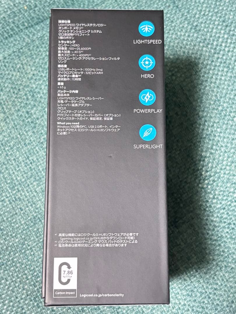 Logicool PRO X SUPERLIGHT ロジクール　ブラック