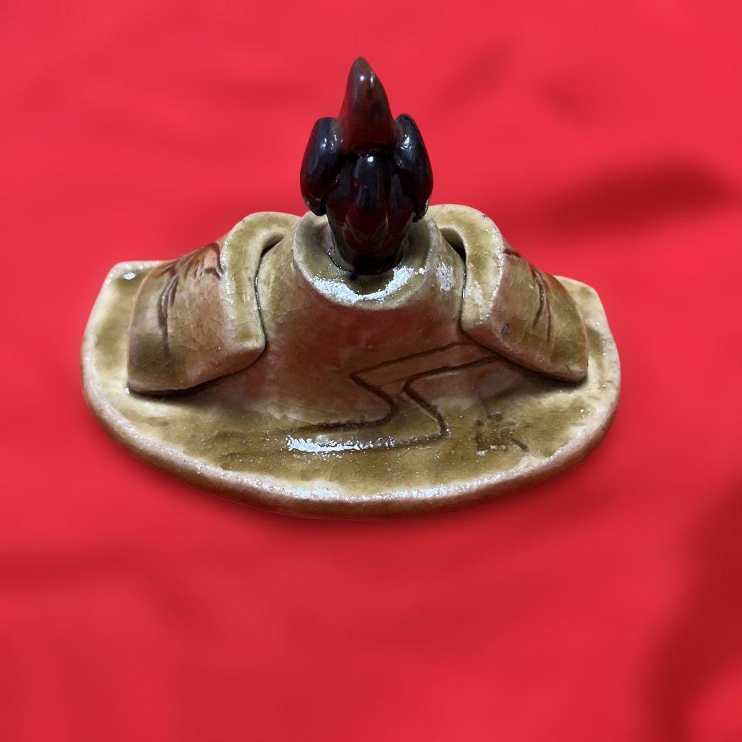 【作家物】倉見滋子作黄瀬戸雛　雛人形 陶器 ひな祭り