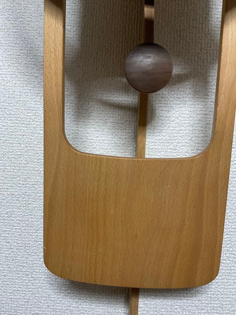 ウォールクロック振り子　ブナ　掛け時計 おしゃれ 天然木 無垢 文字盤なし