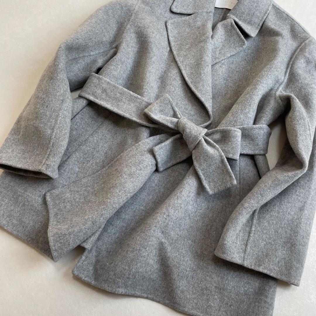 美品　Ballsey プレミアム　ウール リバー ベルテット ショートコート