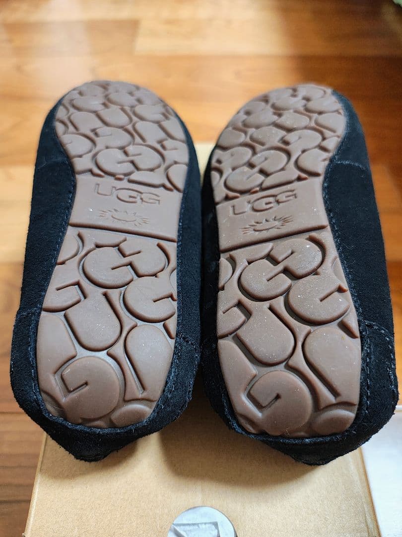 UGG ブラック スエード モカシン 24 新品未使用