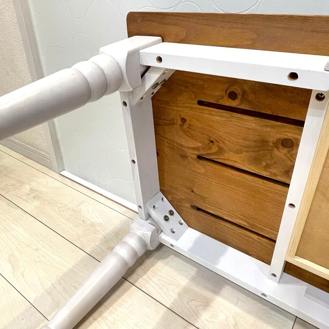 天然木 ローテーブル 引き出し付 マガジンラック カントリー ナチュラル 北欧