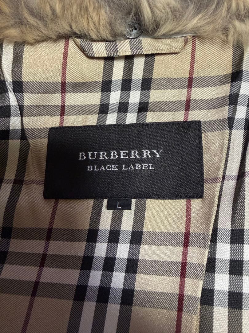 BURBERRY BLACK LABEL ダウンジャケット Lサイズ オレンジ