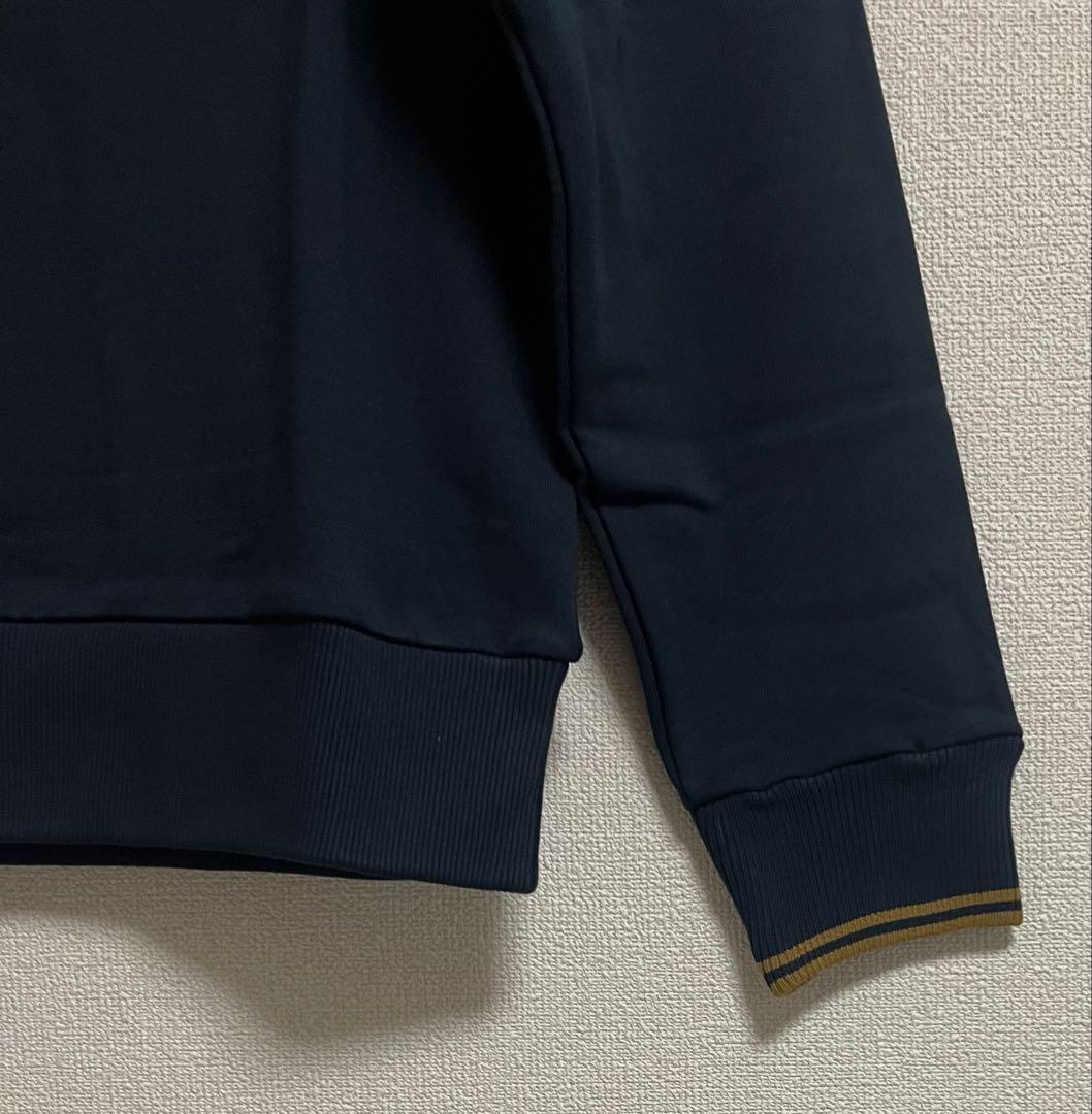 FRED PERRY/フレッドペリークルーネック スウェットトレーナーネイビーS