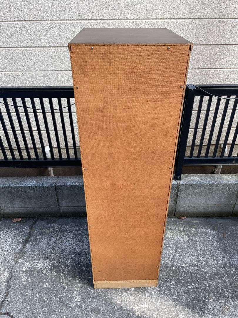 昭和レトロ レコードラック ガラス戸付き 昭和当時物 ミッドセンチュリー