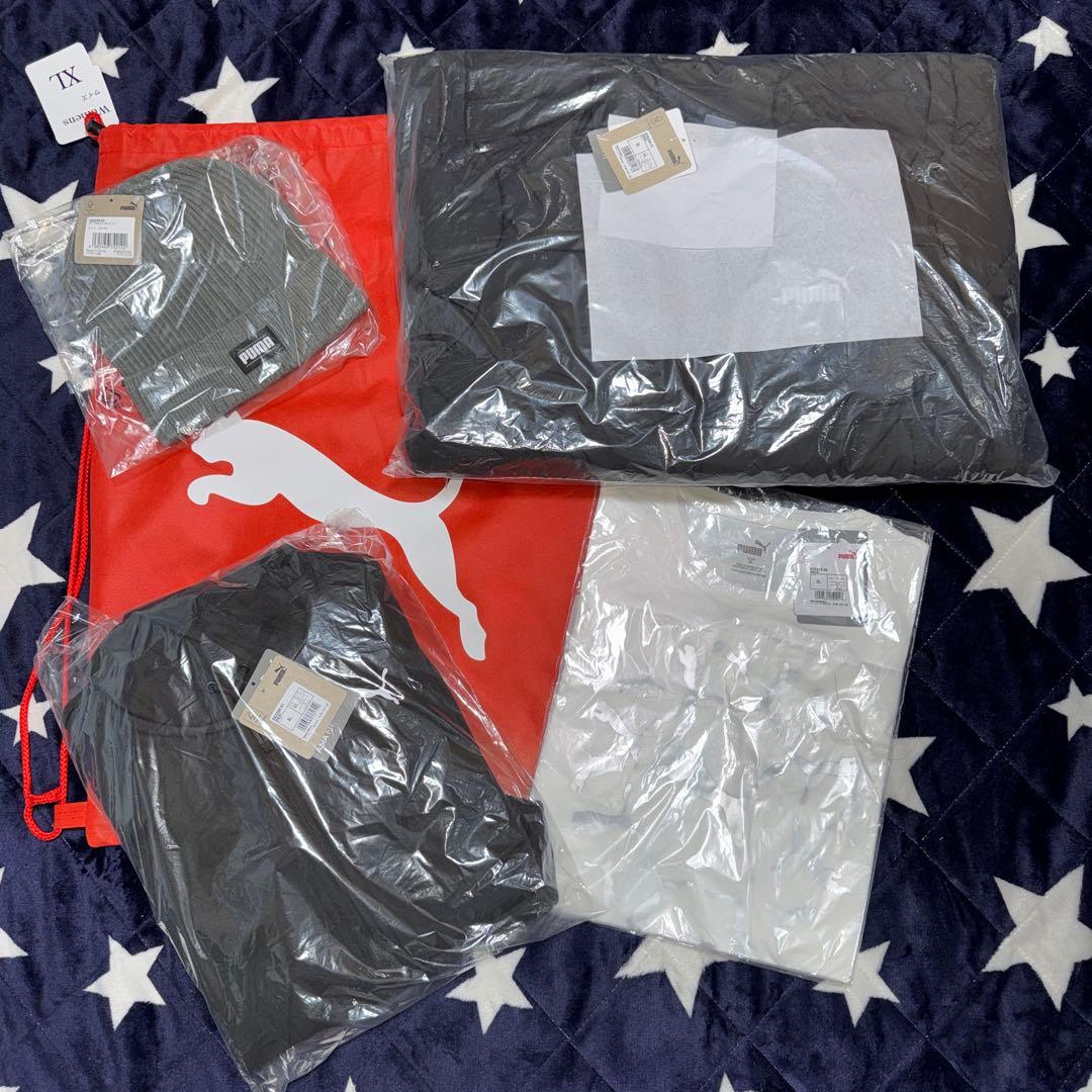 プーマ　スウェット　ジャージ　コート　Tシャツ　ニット帽　ＸＬ　５点SET
