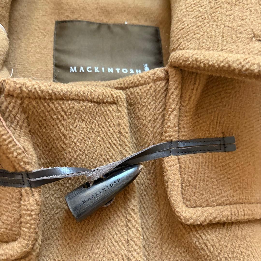 美品✨マッキントッシュ　ロングダッフルコート　ヘリンボーン　キャメルブラウン
