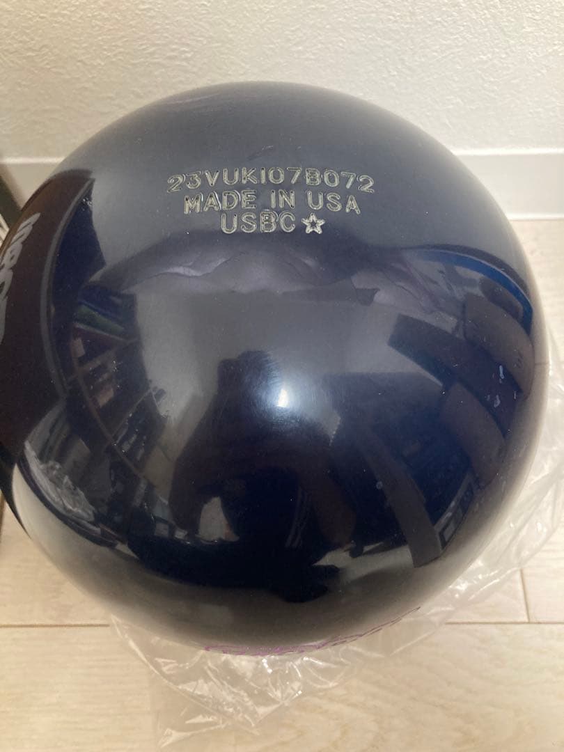 【新品未使用】　ボウリング　ボール　ソリューションブラック　15ポンド