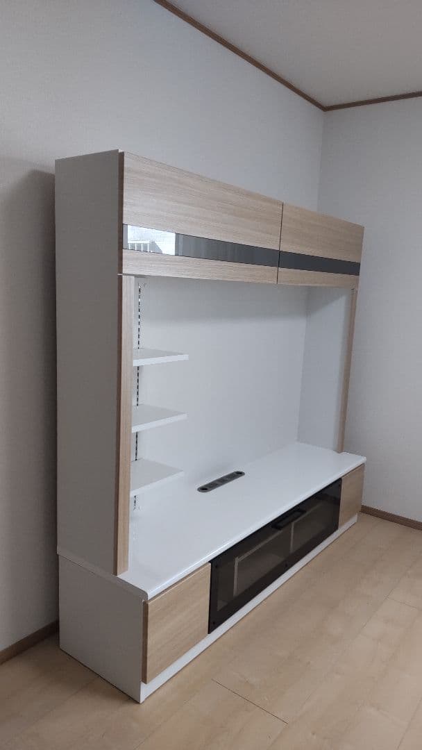 テレビボード・ホワイト✕ベージュ美品