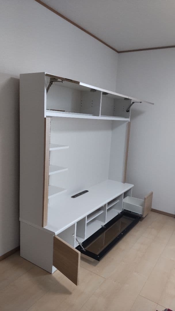 テレビボード・ホワイト✕ベージュ美品