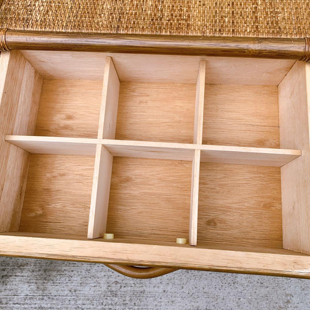 【送料込】KOIZUMI ラタン家具 籐 ラタン チェスト 飾り棚 収納タンス