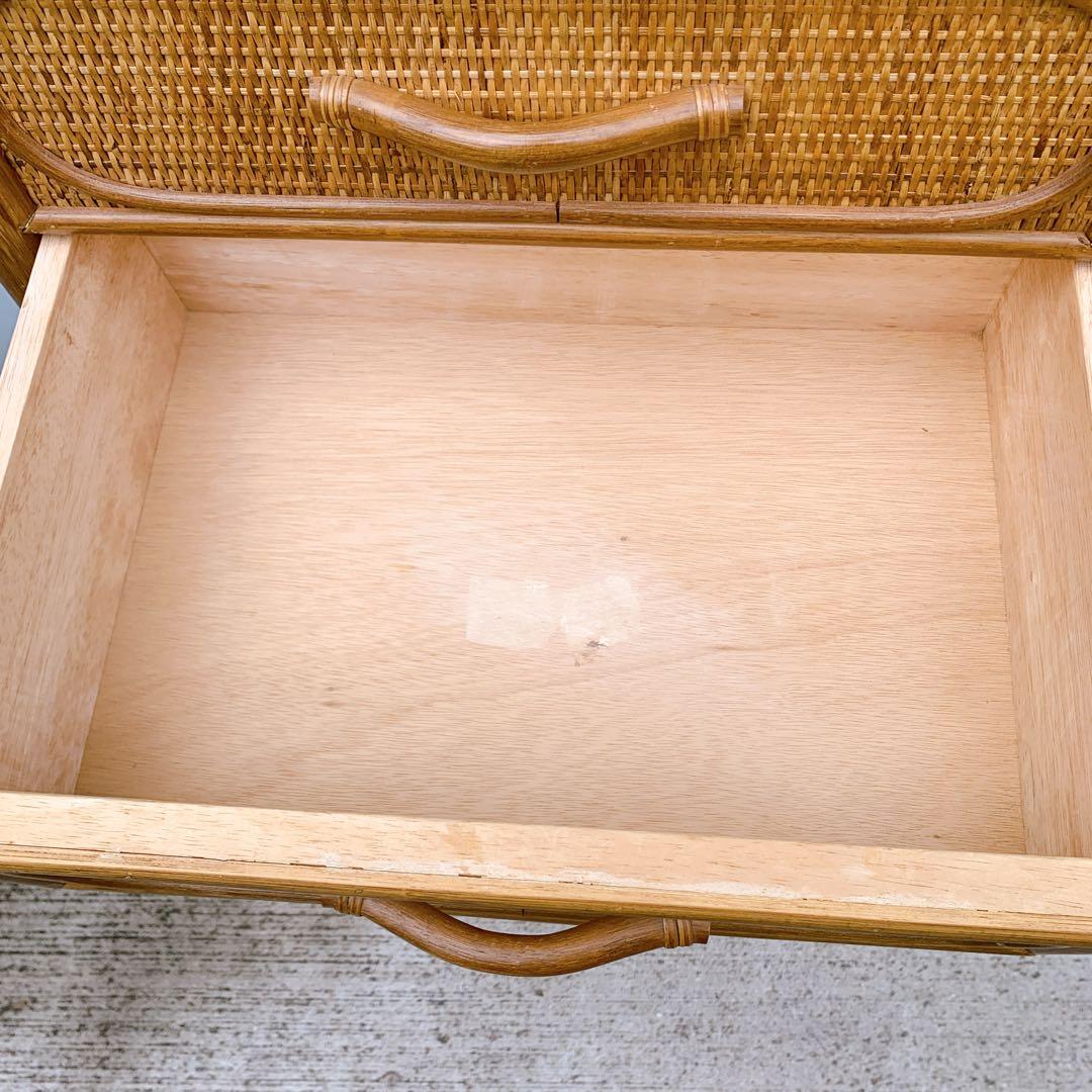 【送料込】KOIZUMI ラタン家具 籐 ラタン チェスト 飾り棚 収納タンス