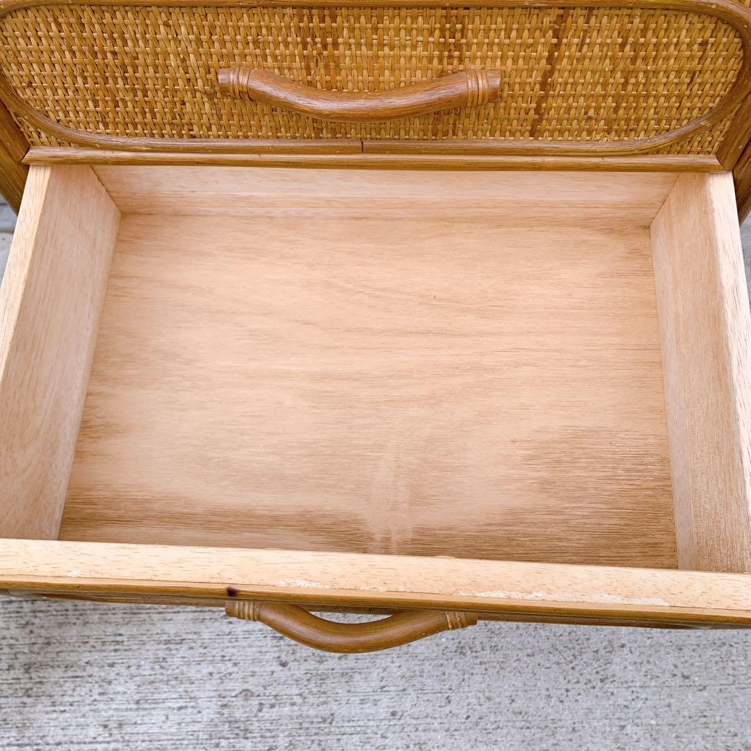 【送料込】KOIZUMI ラタン家具 籐 ラタン チェスト 飾り棚 収納タンス