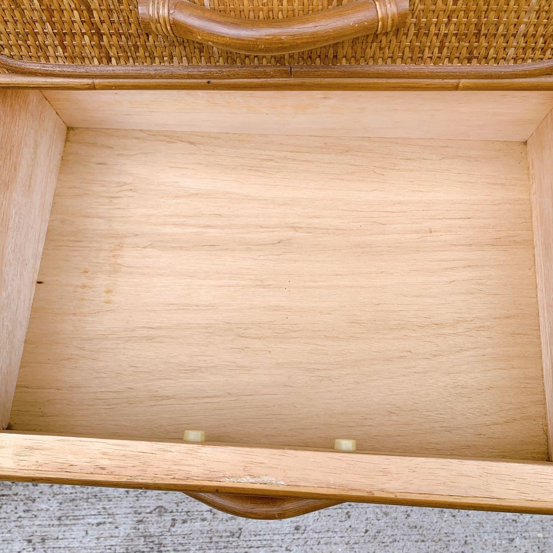 【送料込】KOIZUMI ラタン家具 籐 ラタン チェスト 飾り棚 収納タンス