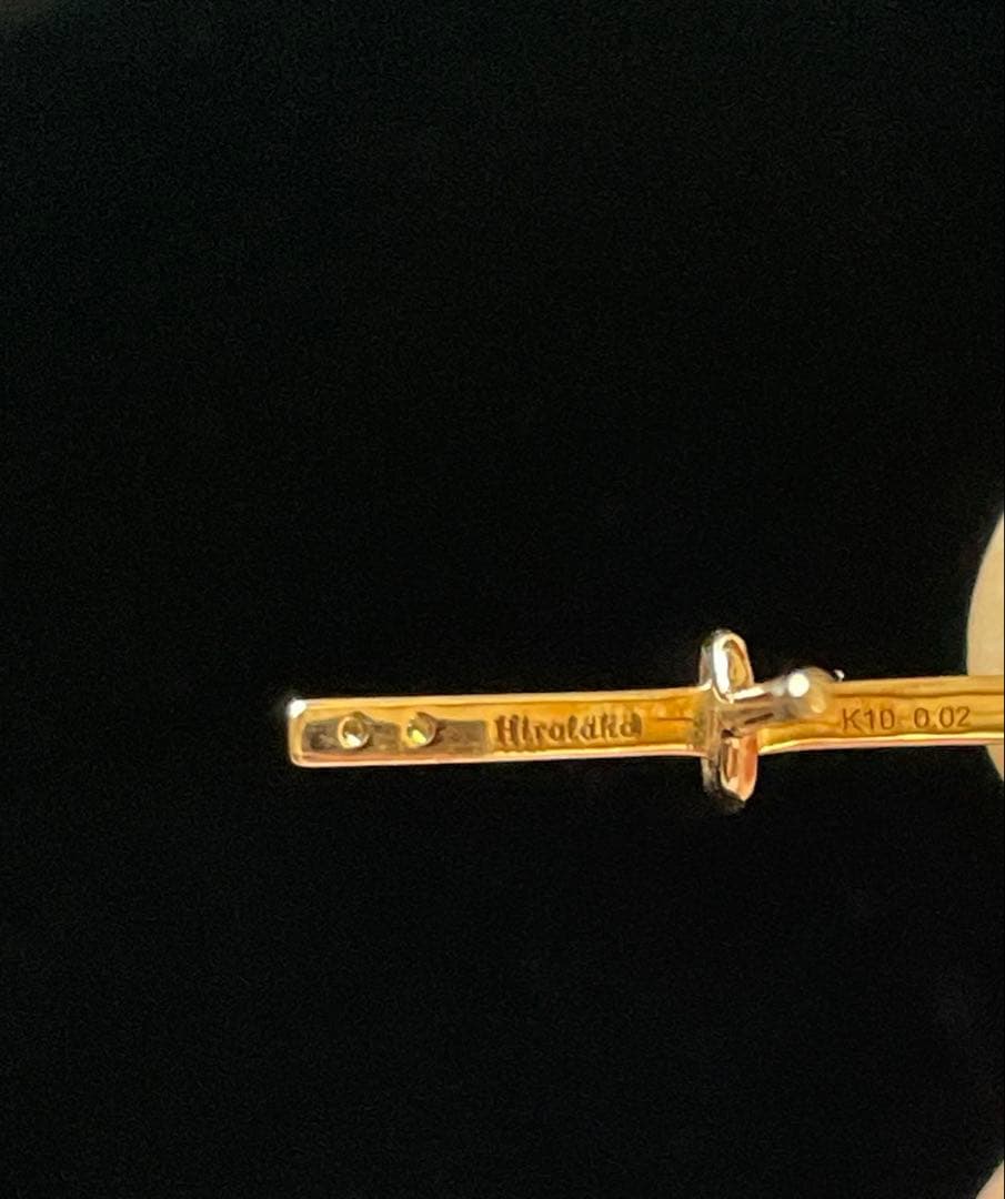 Coyote-08 ヒロタカゴールドバーピアス(片耳用)