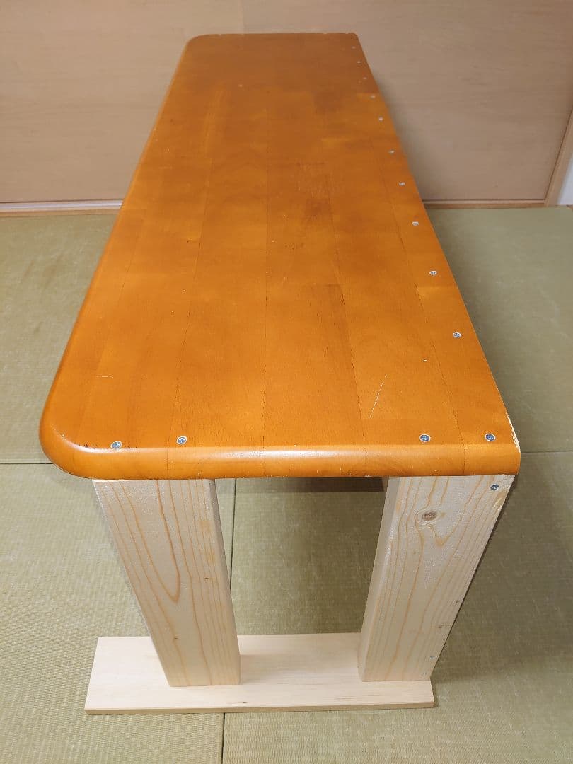 【其の31】中古テーブルを加工したパチスロ実機を置く台（２台用シンプルスタンド）