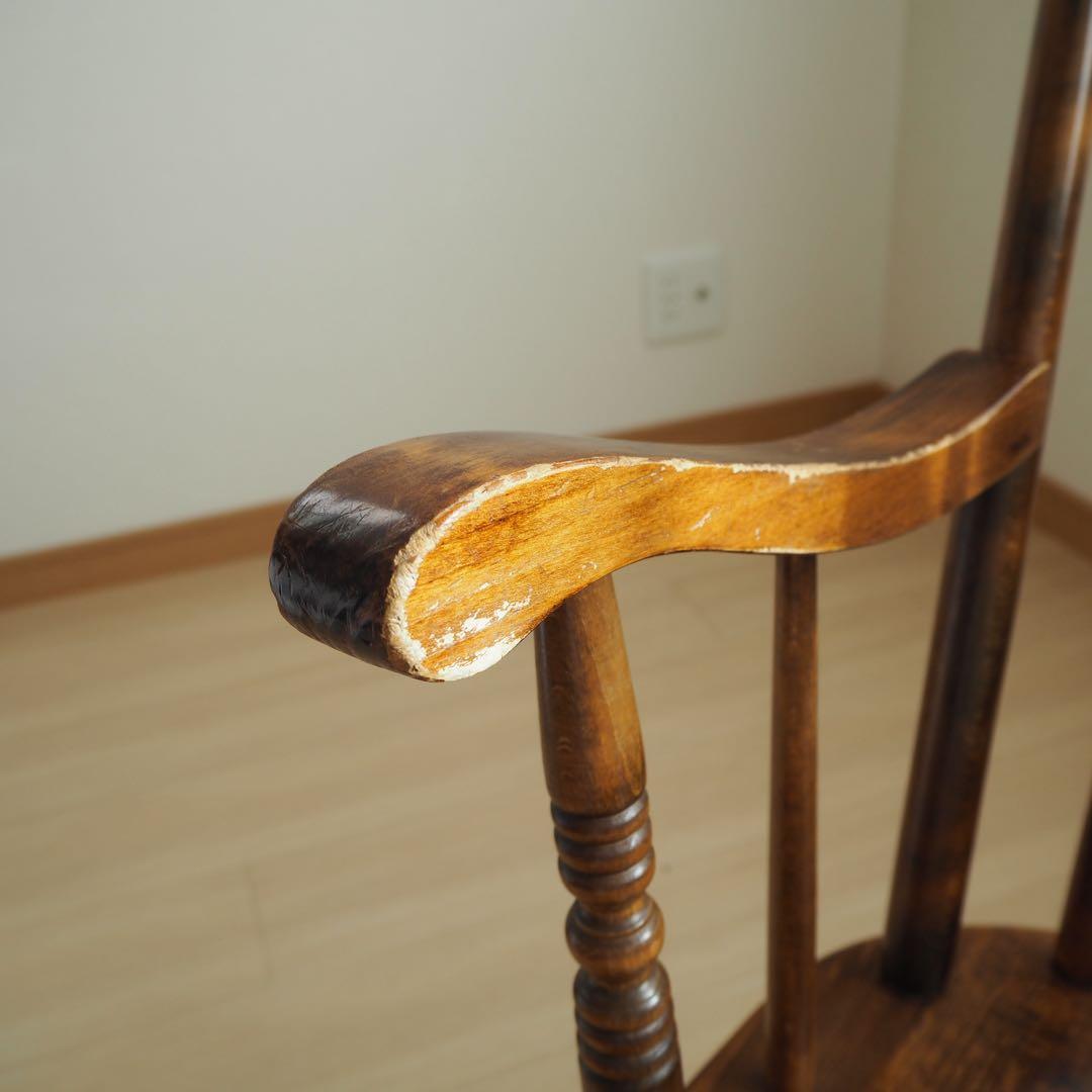 ロッキングチェア ヒダダイネット 飛騨家具 ウィンザーチェア レトロ 木製 椅子