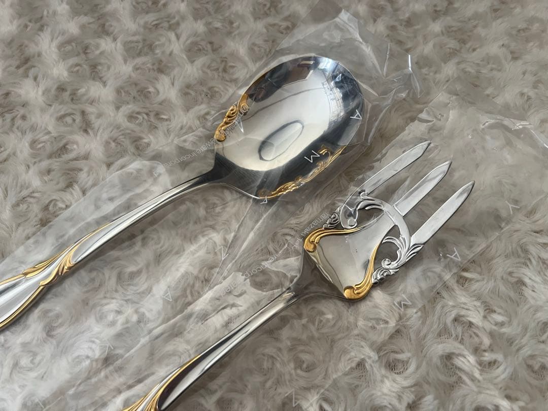 ヤマコ　カトラリーセット　カシェ　サービススプーン&フォーク&ケーキサーバー