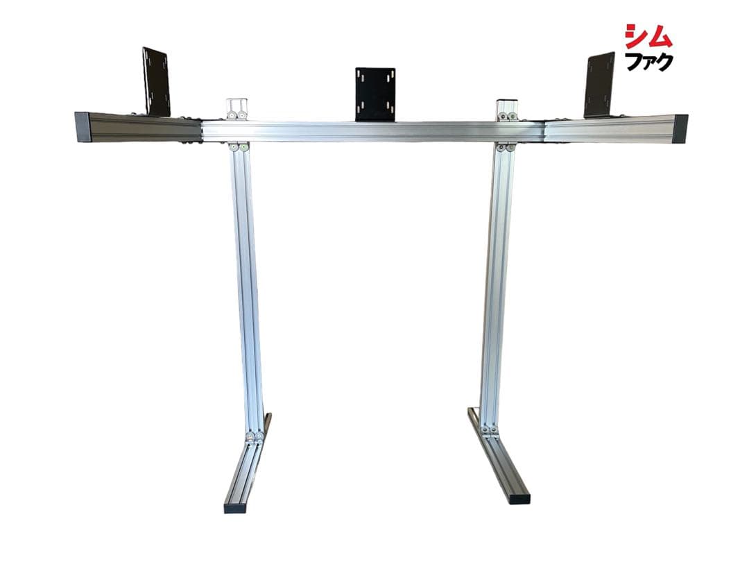 トリプルモニタースタンド+クワッドモニタースタンド 4画面 自立型 シム