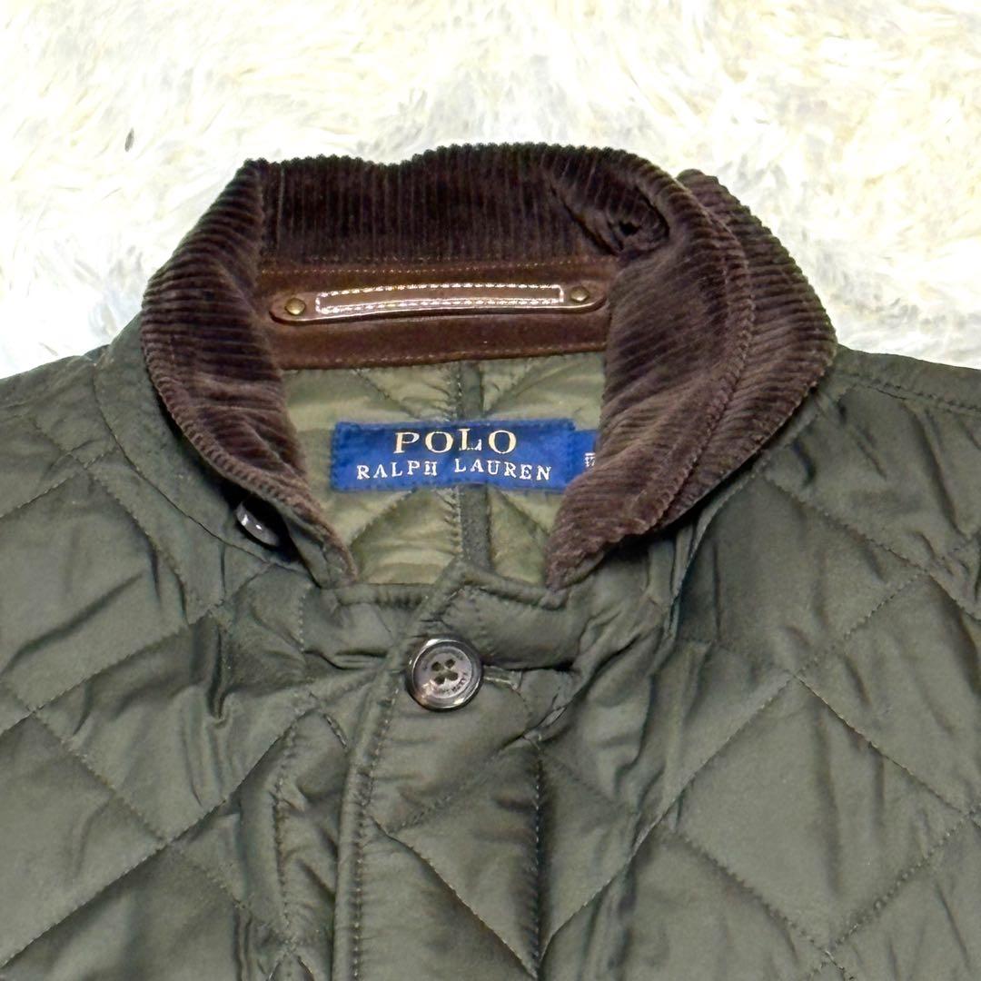 ポロ　ラルフローレン　キルティング　ジャケット　中綿　襟　コーデュロイ　M