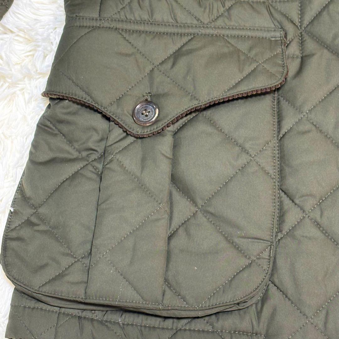 ポロ　ラルフローレン　キルティング　ジャケット　中綿　襟　コーデュロイ　M