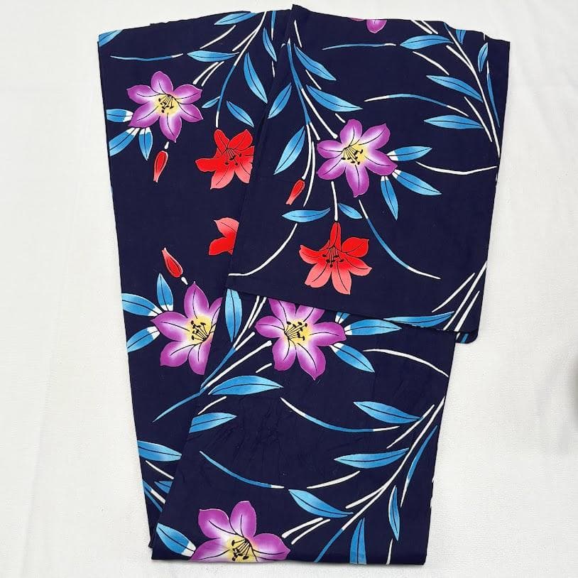 ゆりのはな　浴衣　女物　１０点　まとめ売り　着用可能～少々汚れ有り　綿　G501