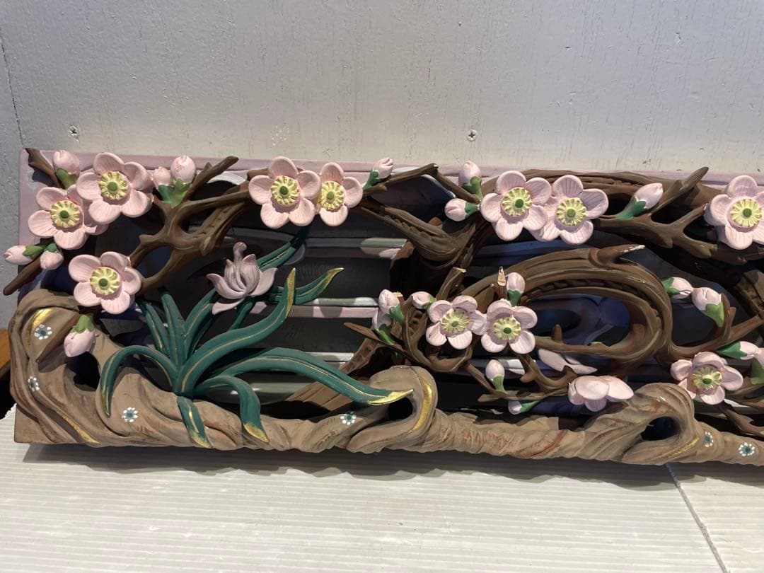 欄間　アート　美術品　伝統工芸　ハンドメイド　オブジェ
