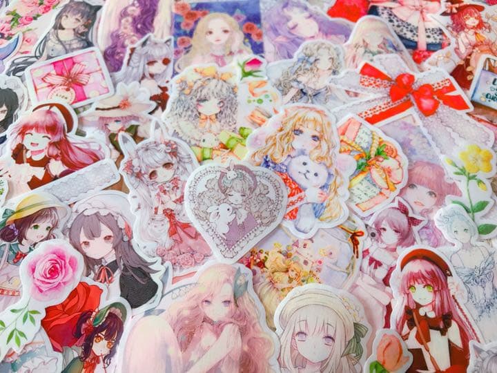 可愛いい❤️❤️人物マステフレークシール( ⸝⸝•ᴗ•⸝⸝ )148