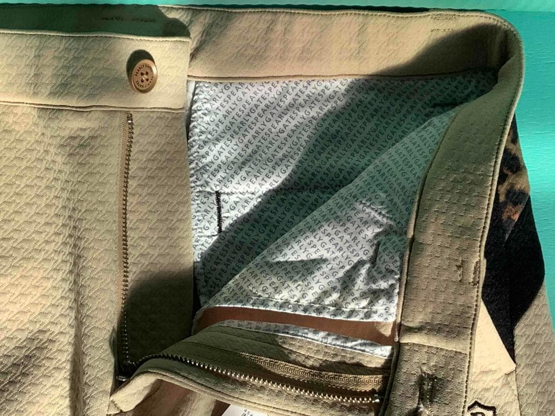 PEARLY GATES キルトジャージノータックゴルフパンツ ベージュ 新品