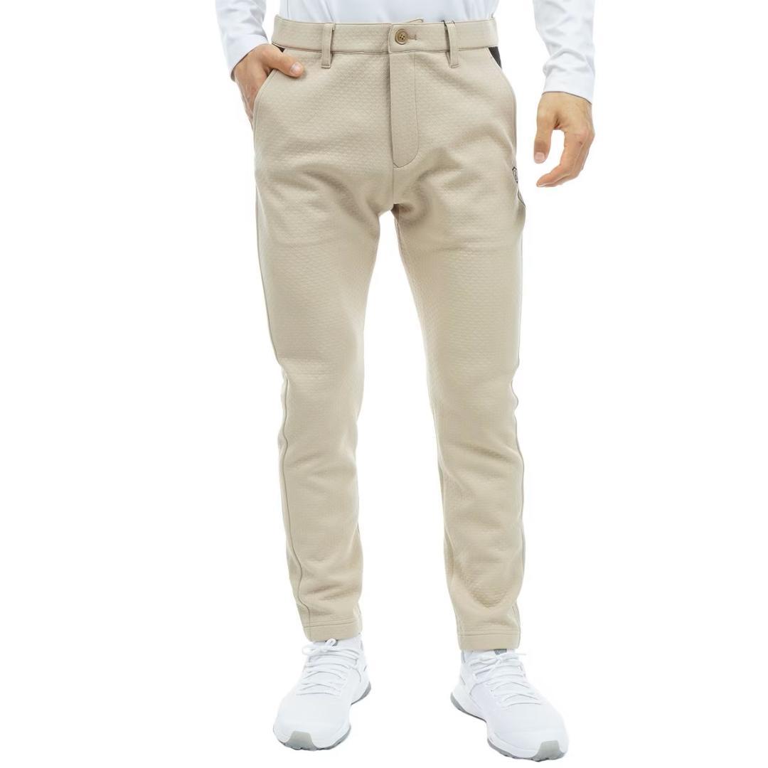 PEARLY GATES キルトジャージノータックゴルフパンツ ベージュ 新品