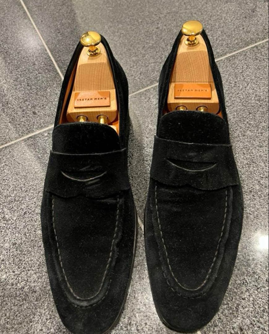 サントーニ　スエード モカシン シューズ　　26センチ　美品