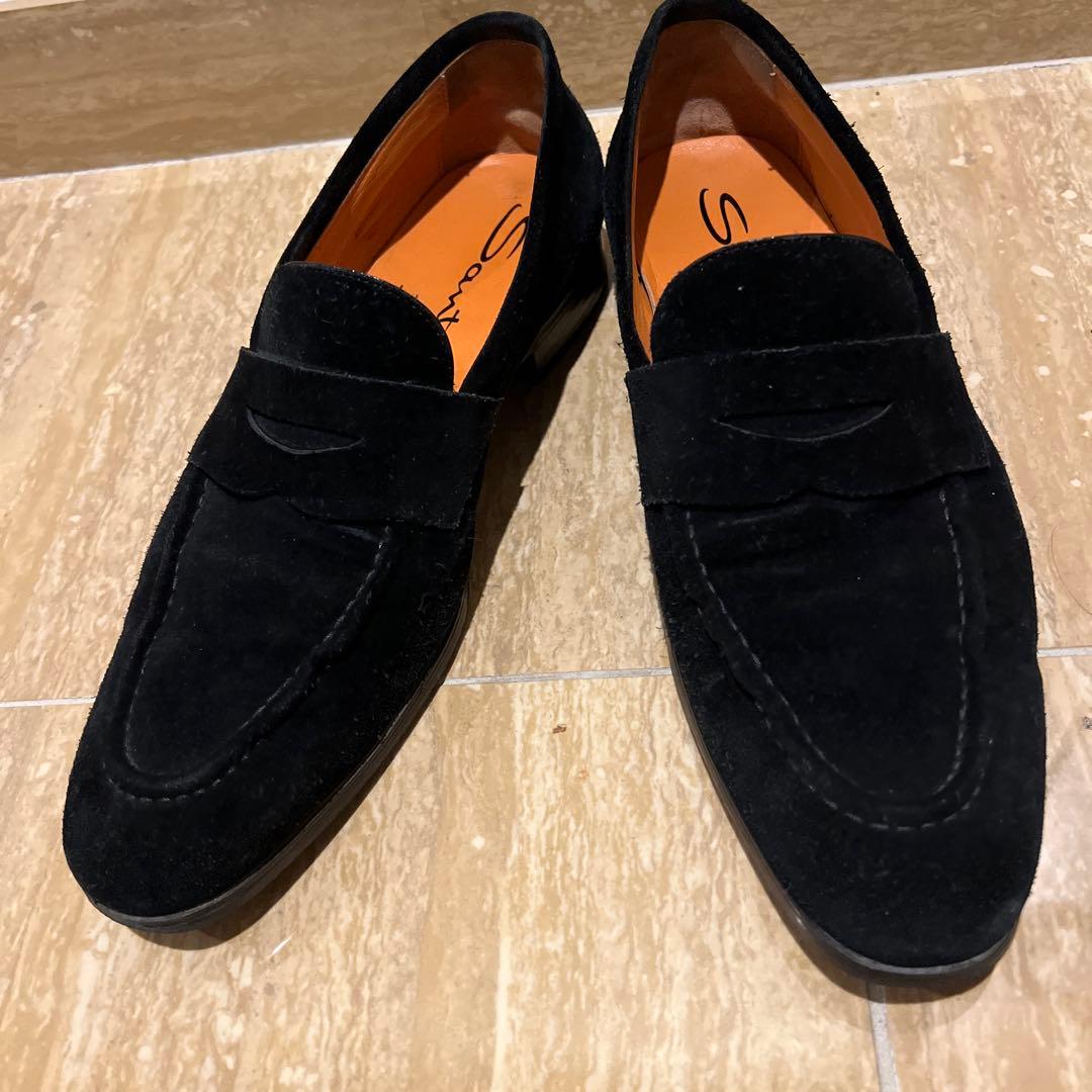 サントーニ　スエード モカシン シューズ　　26センチ　美品