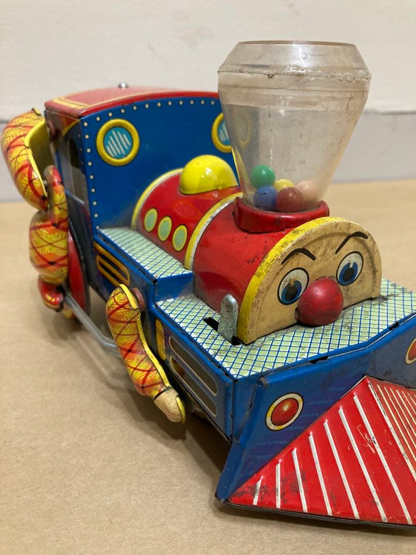 ブリキ　機関車　列車　電車　トーマス 風？　昭和レトロ　ビンテージ