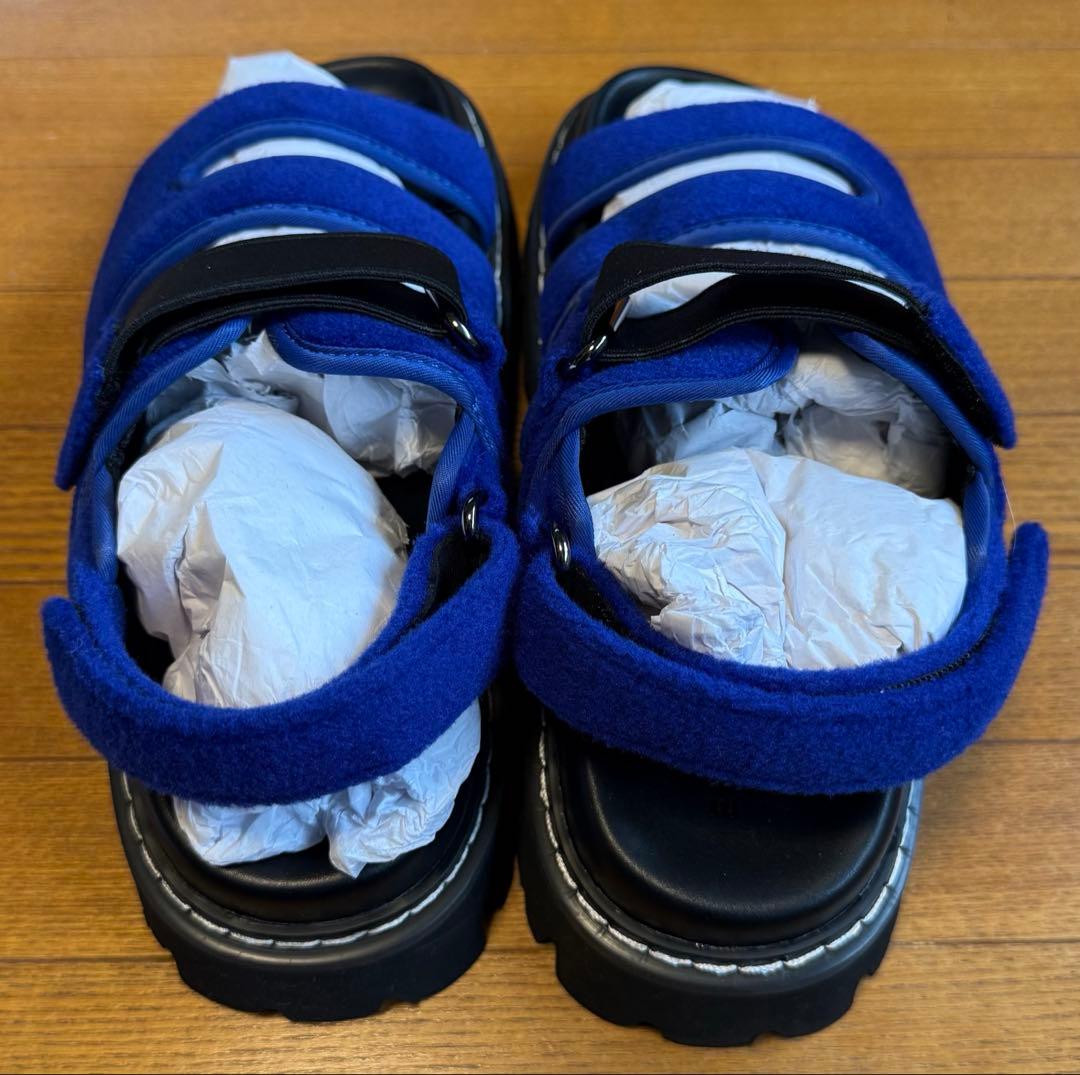 ENFOLD(エンフォルド) WINTER SANDALS ブルー 袋付き