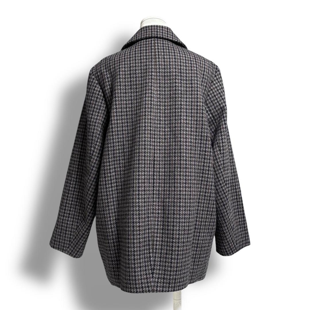 美品♪ J.PRESS ツイードチェックPコート ウール